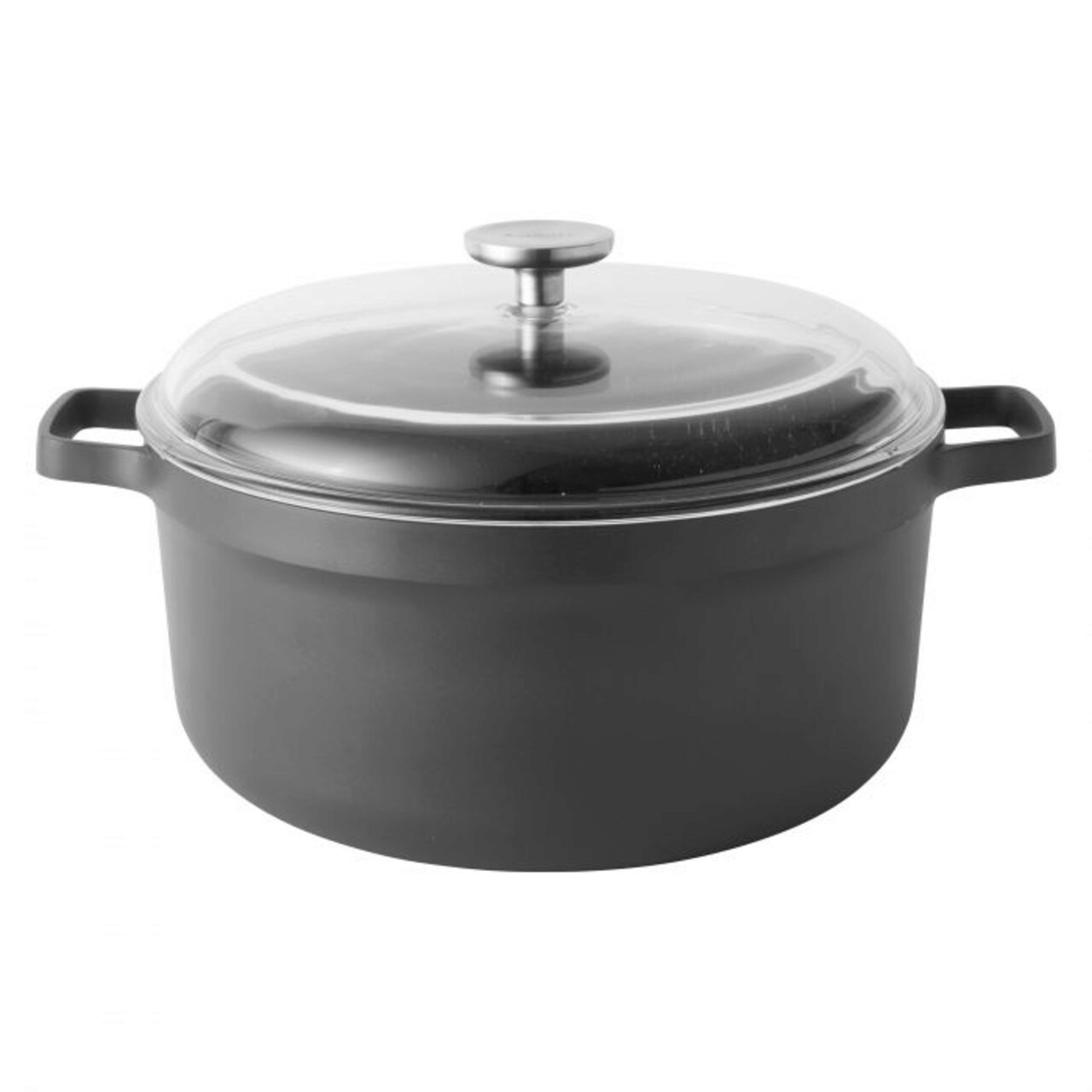 Oala cu capac BergHOFF, Gem Line, Ø28 cm, 7.3 L, aluminiu, negru - imagine 7